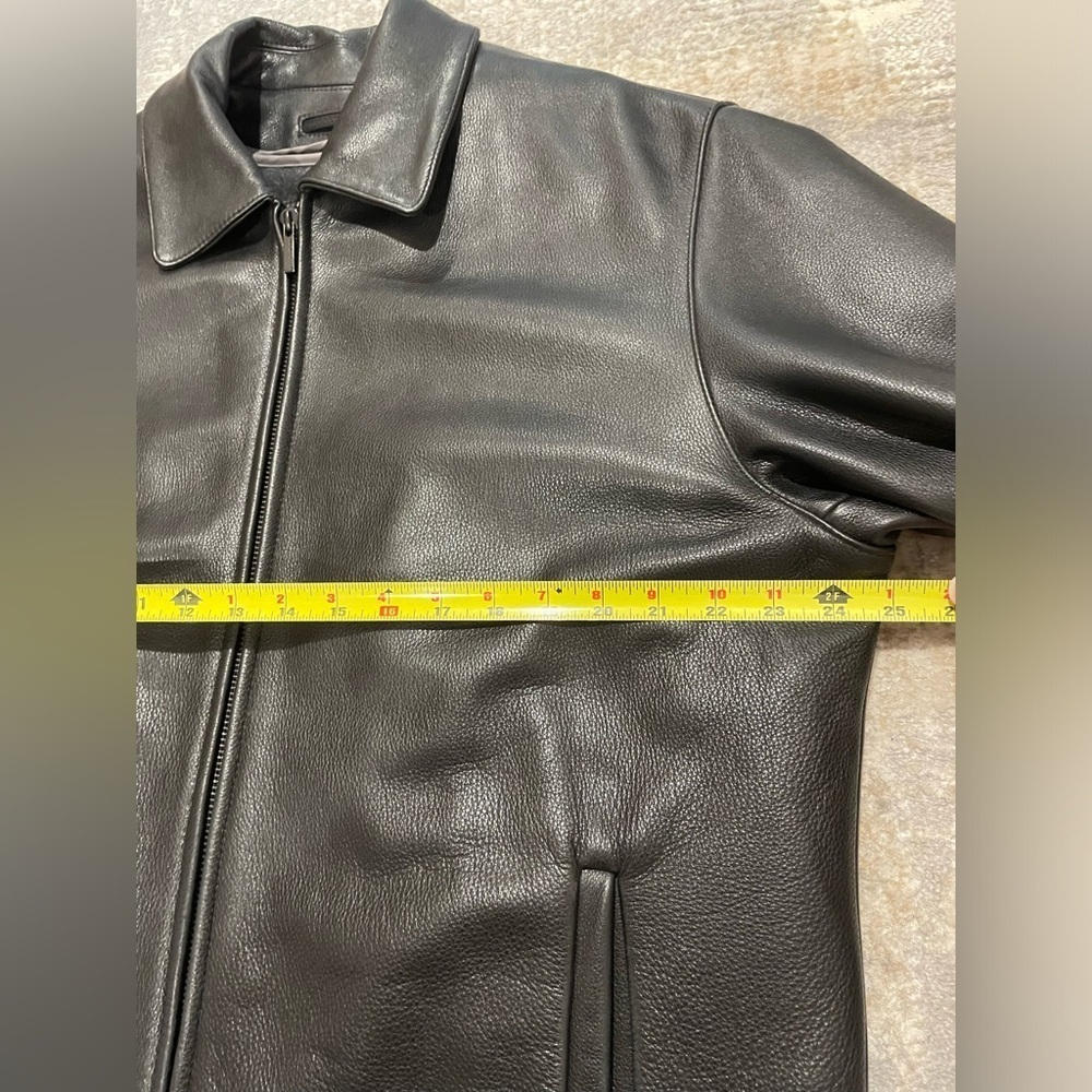 Wilsons Thinsulate Ultra Insulation Pelle Black Leather Bomber Jacket MSRP $315 - Picture 9 of 12